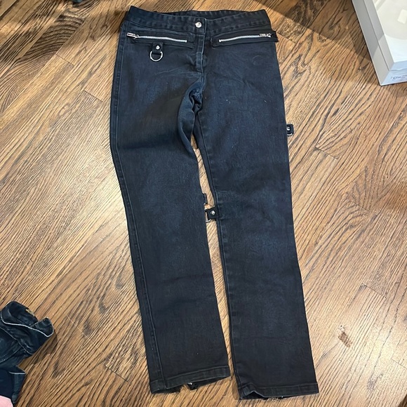 Lip Service Pants - COPY - Lip service bondage Jeans black size small